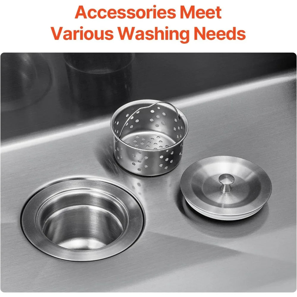 33" Stainless Top Mount Single Bowl Farmhouse
