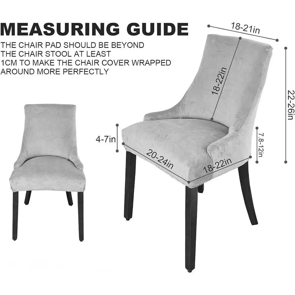 4 Stretchable Washable Chair Covers