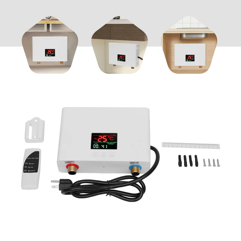 Rectangle Electric Water Heater,110V 3000W