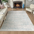 5x7 Light Blue Distressed Washable