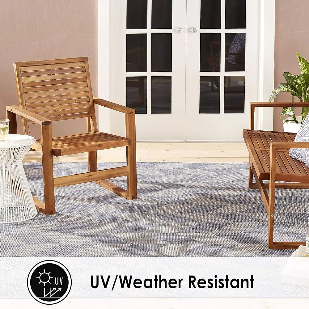7'9"x10'9" Herringbone Indoor/Outdoor