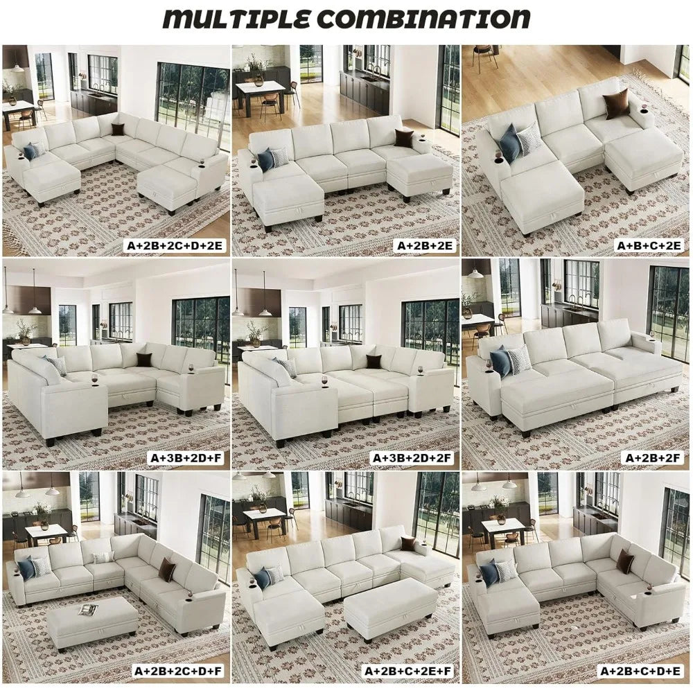 Modular Sectional Sofa w/Storage