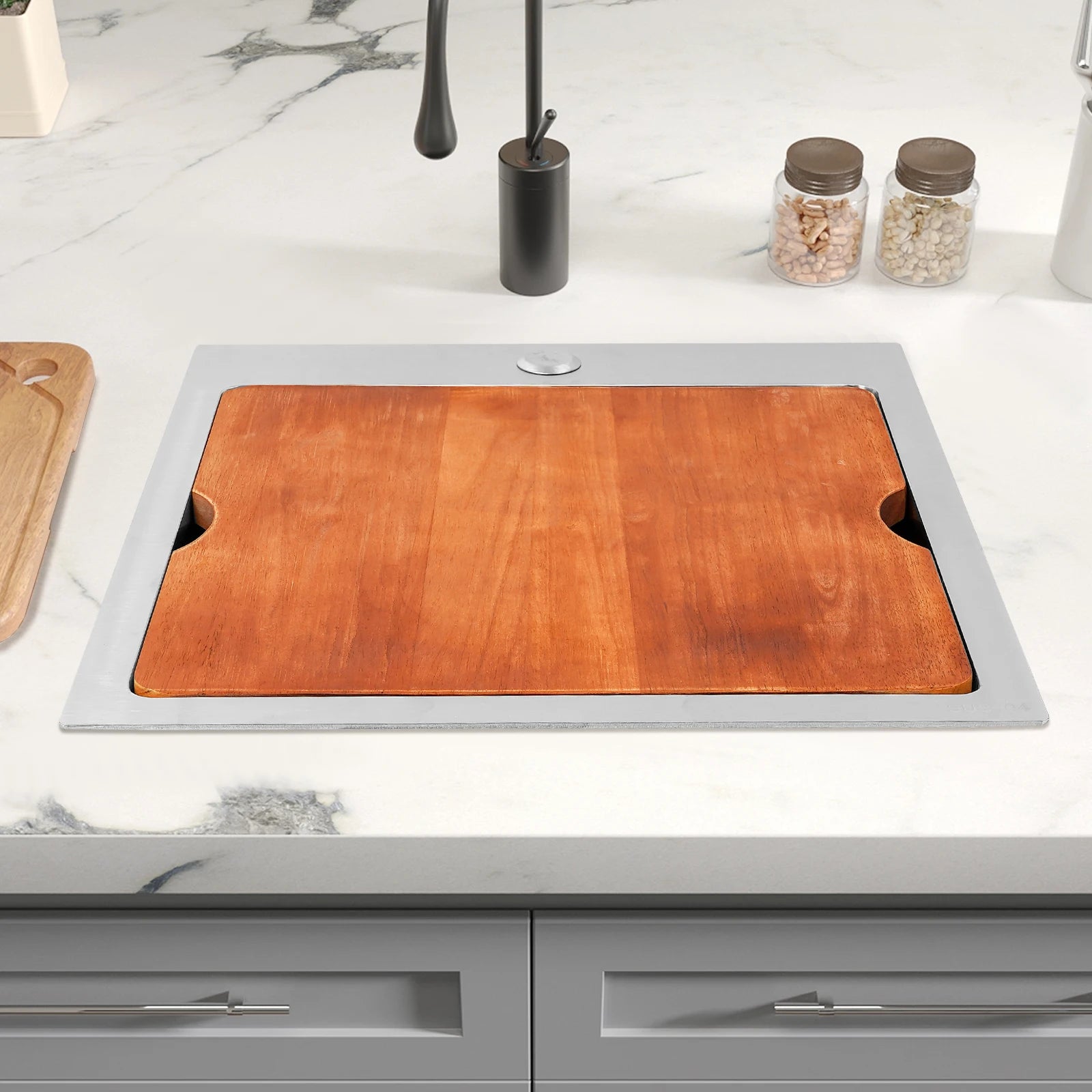 Kitchen Sink Stainless workstation Cutting Board