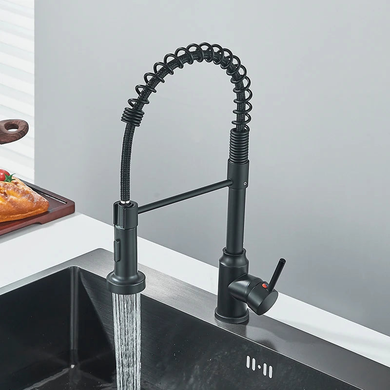 Pull Down Single Handle Mixer Tap 360° Swivel