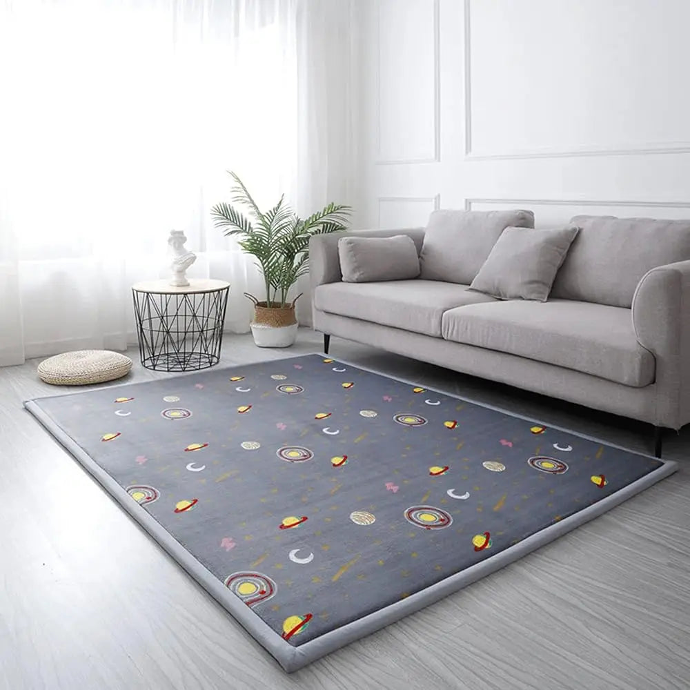 6'7"x7'10" Velvet Memory Foam