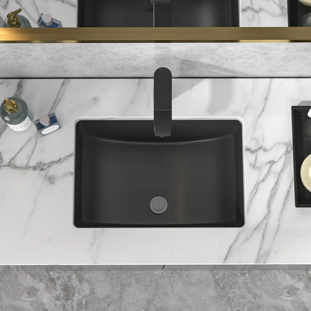 Modern Ceramic Undermount Sink 21x15