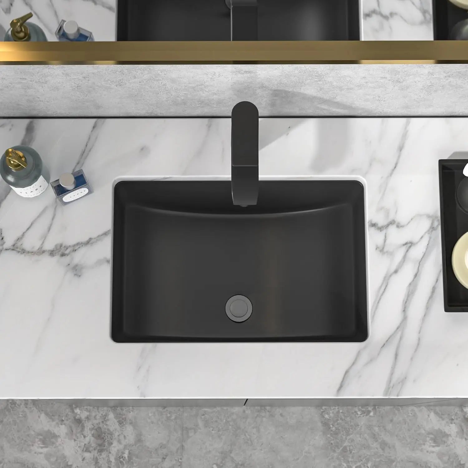 Modern Ceramic Undermount Sink 21x15