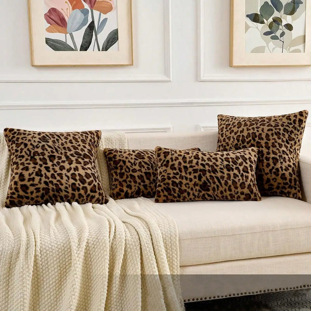 1/2 Cheetah Pillow Cover