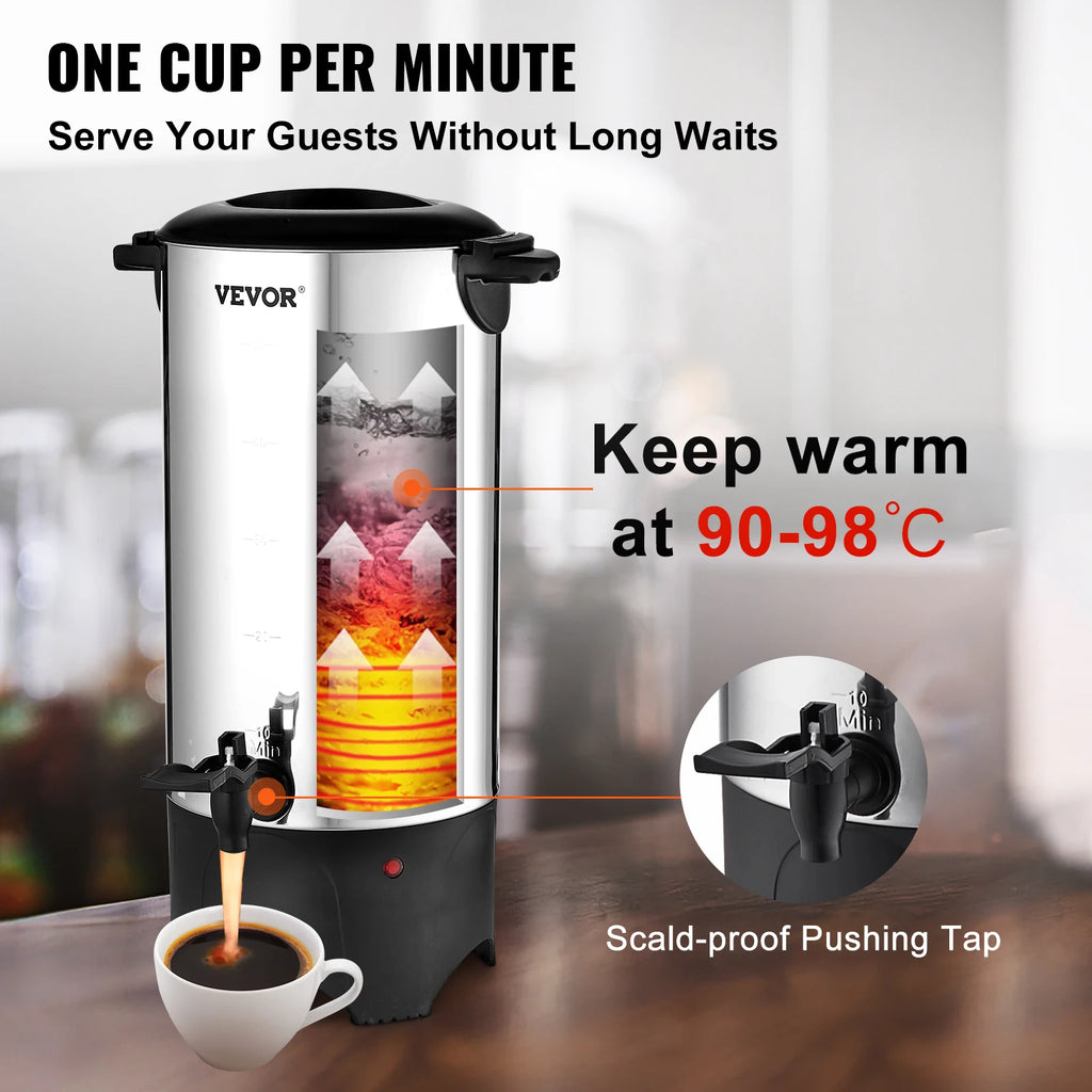 50 Cup Commercial Coffee Urn Stainless