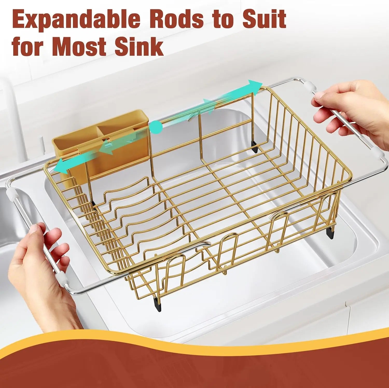 Stainless Steel Dish Rack, Expandable
