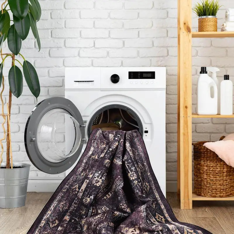 2'6"x10' Washable Purple Runner