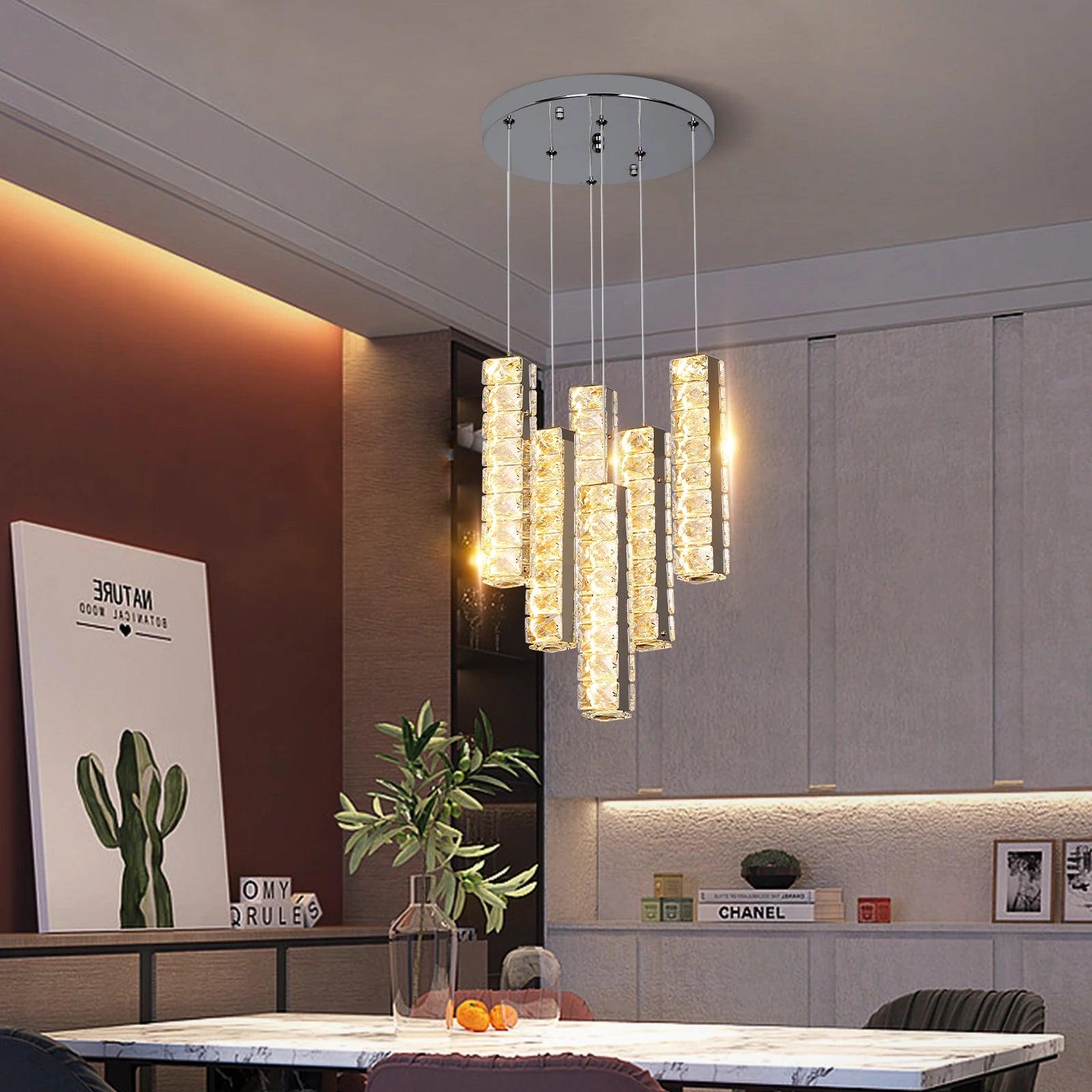 Modern Nordic Crystal Chandelier
