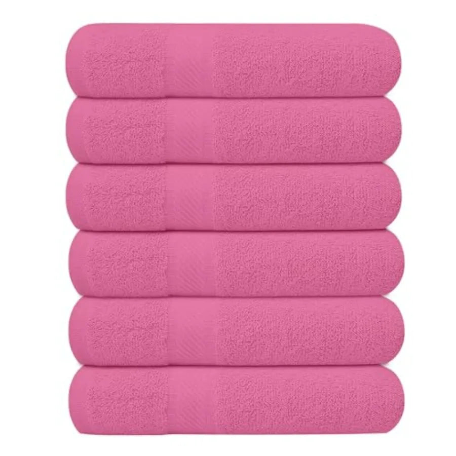 6 Pack Bath Towels Set 27 x 54