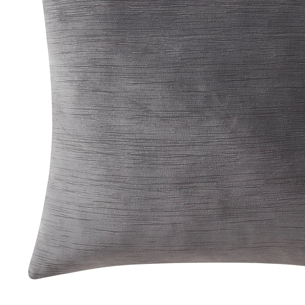 18" x 18" Grey Textured Velvet