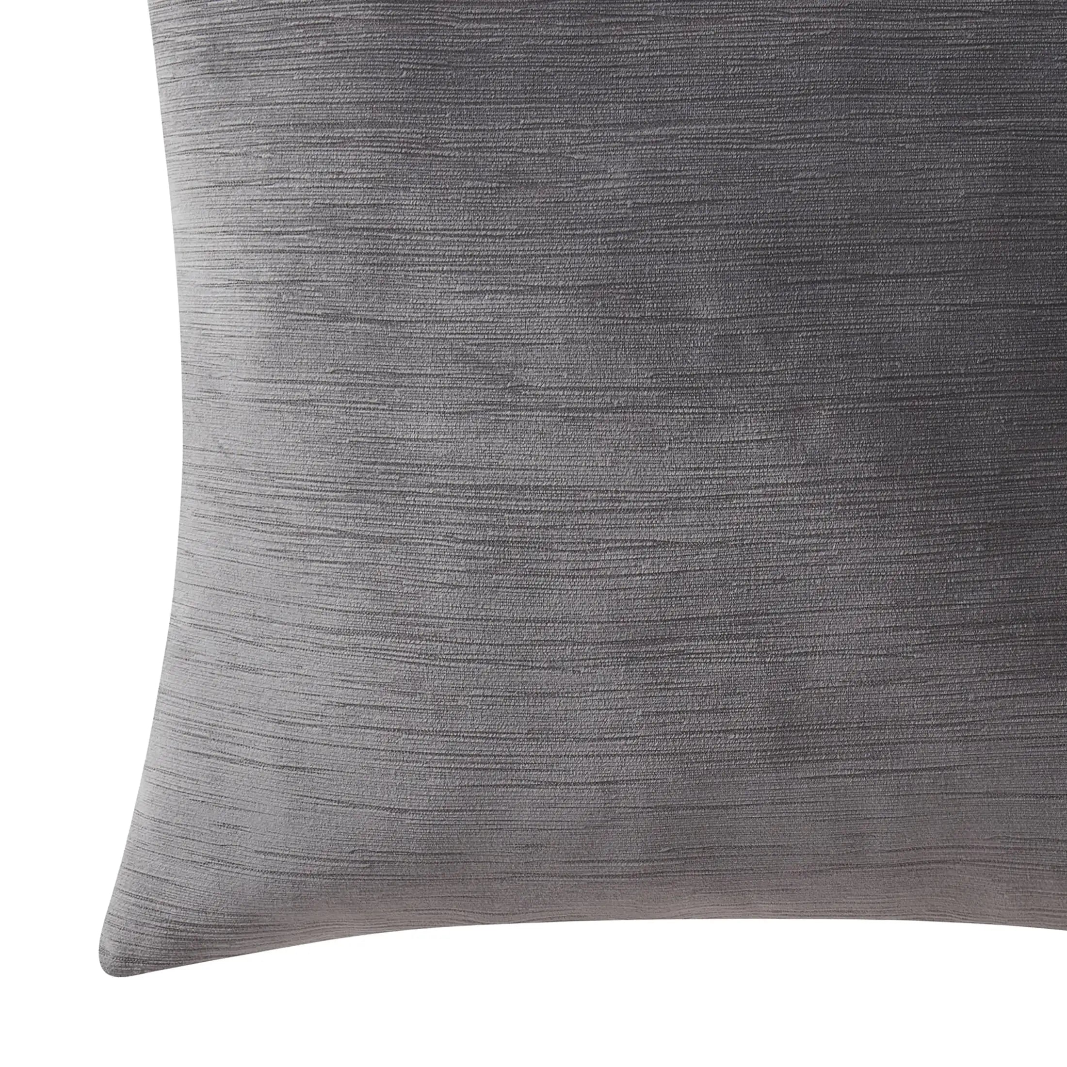 18" x 18" Grey Textured Velvet