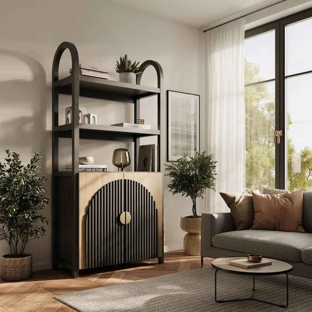 72 Tall Arched MCM Bookshelf