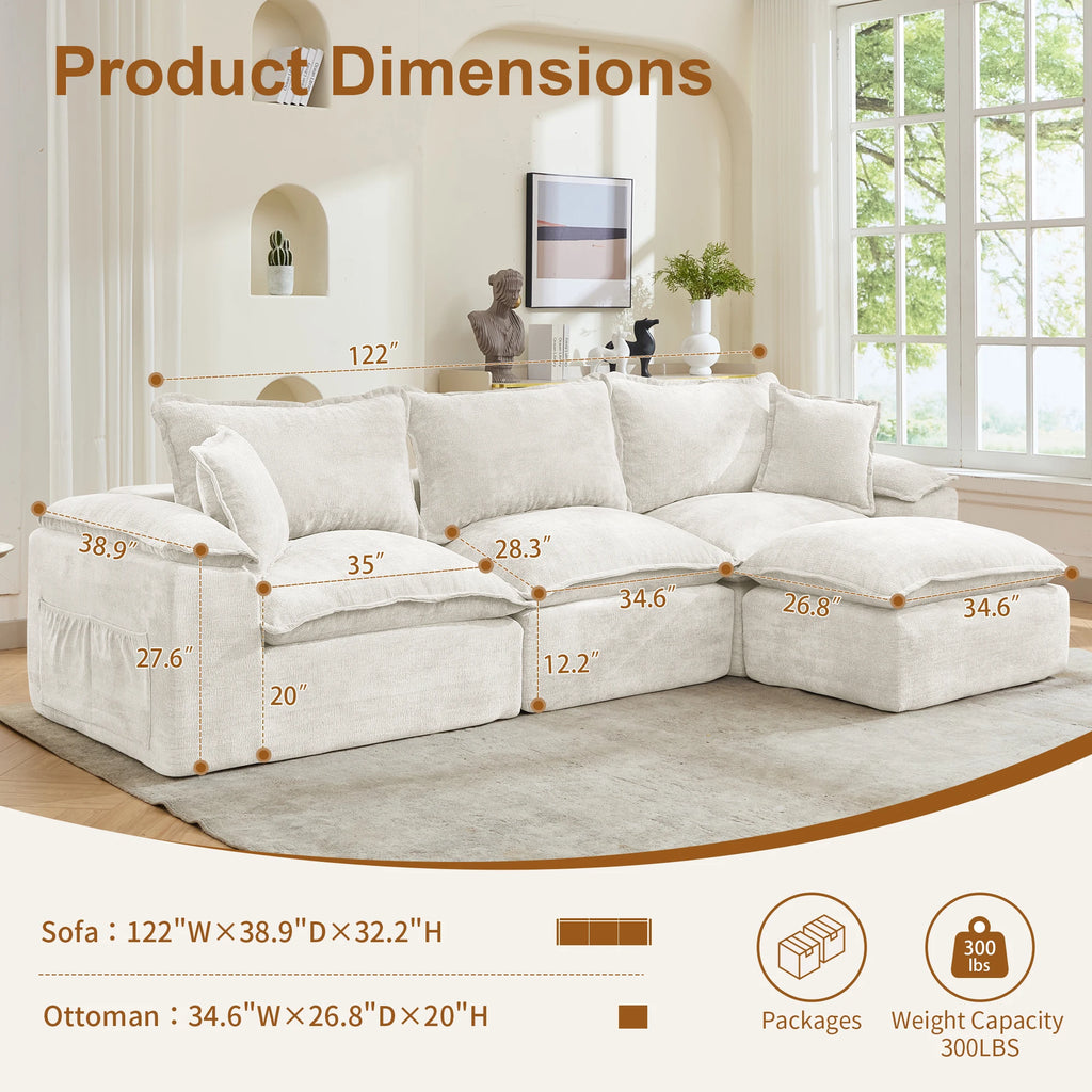 122" Modular Sectional