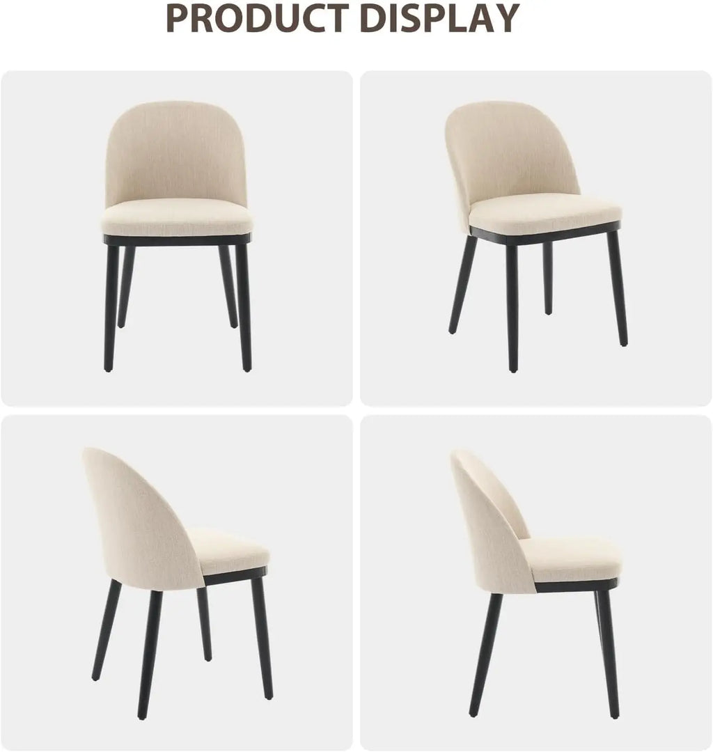 2 Modern Linen Upholstered