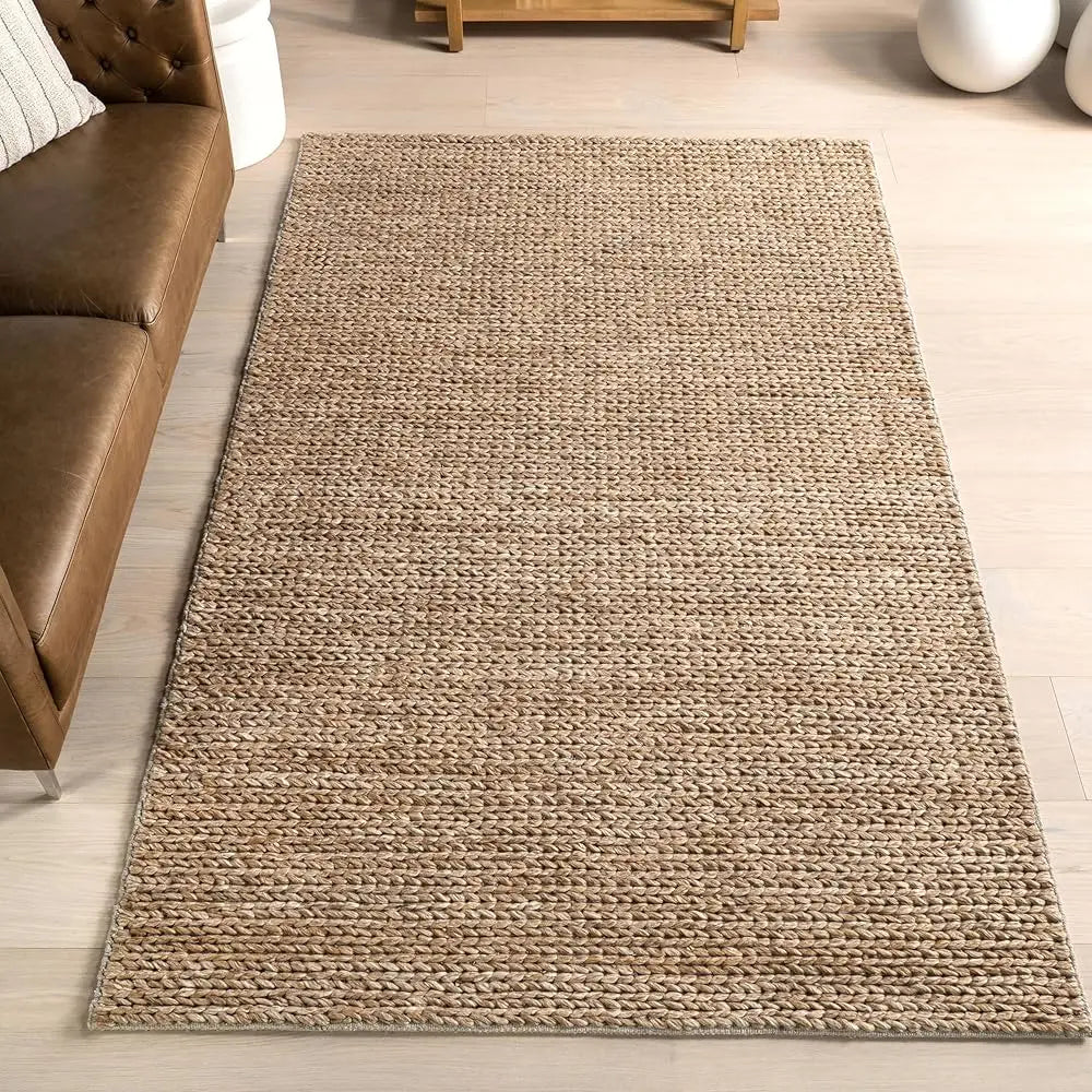 4X6 Wool Handmade Tan Rustic Farmhouse