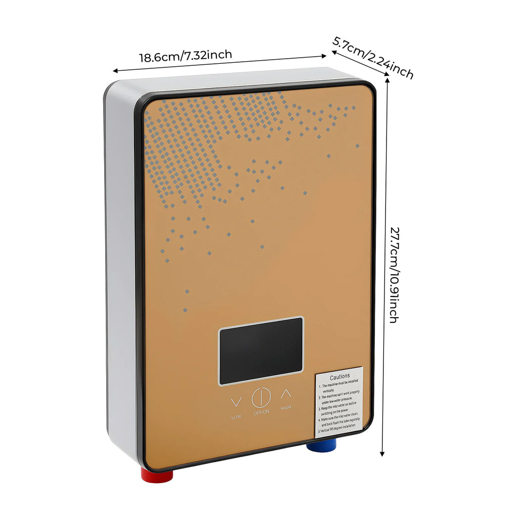 Instant Water Heaters W/Hand Shower AC 110V 4500W Stainless