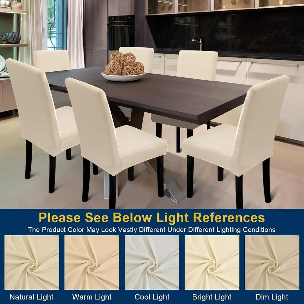 8 Stretchable Washable Chair Covers