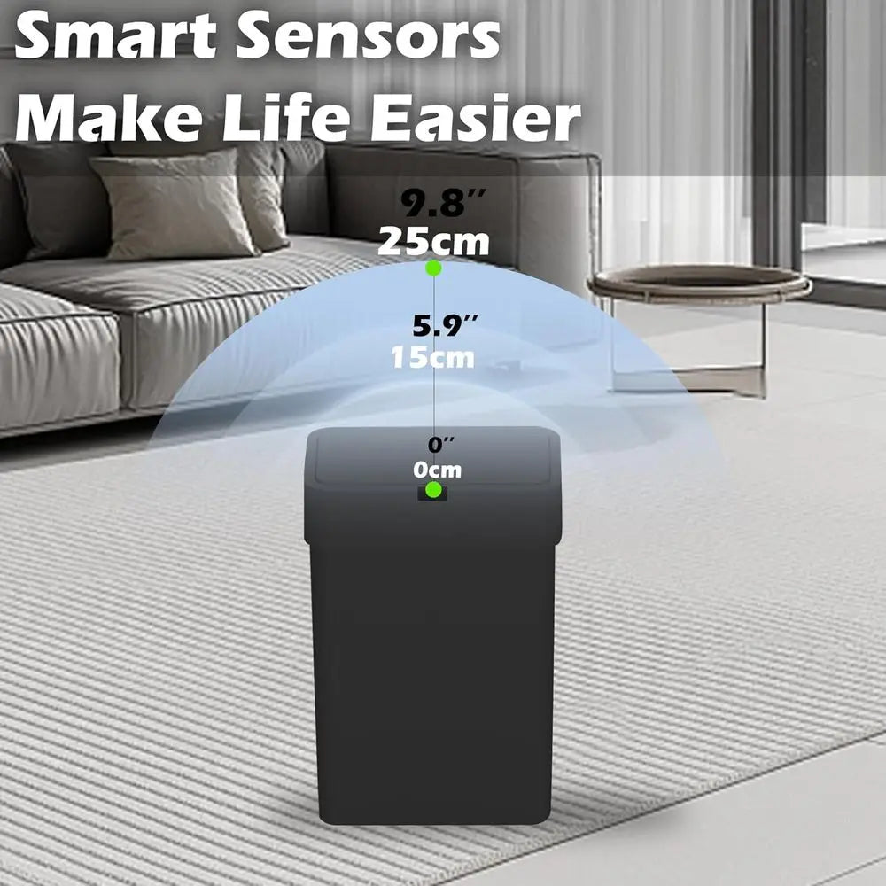 2 Pack Automatic Can, 2.5 Gallon + 4 Gallon Motion Sensor Smart