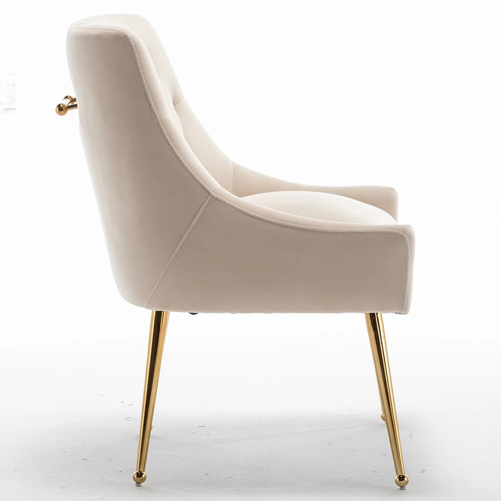 4 Modern Velvet Tufted Upholstered
