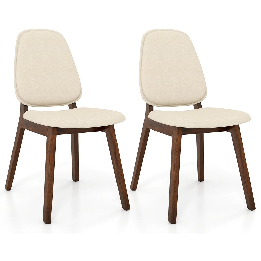 2 Modern Upholstered Backrest Seat