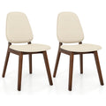2 Modern Upholstered Backrest Seat