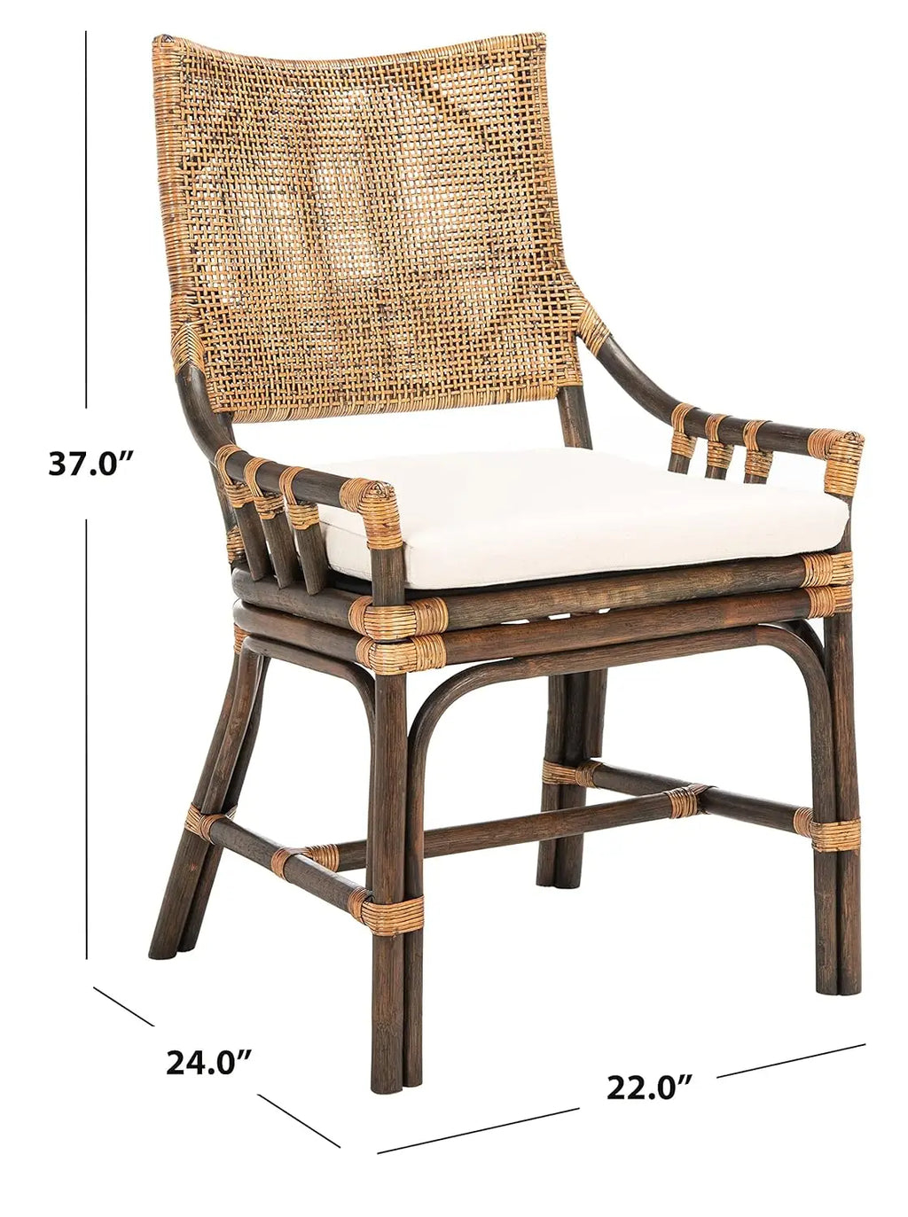 Natural Wash/White Cushion