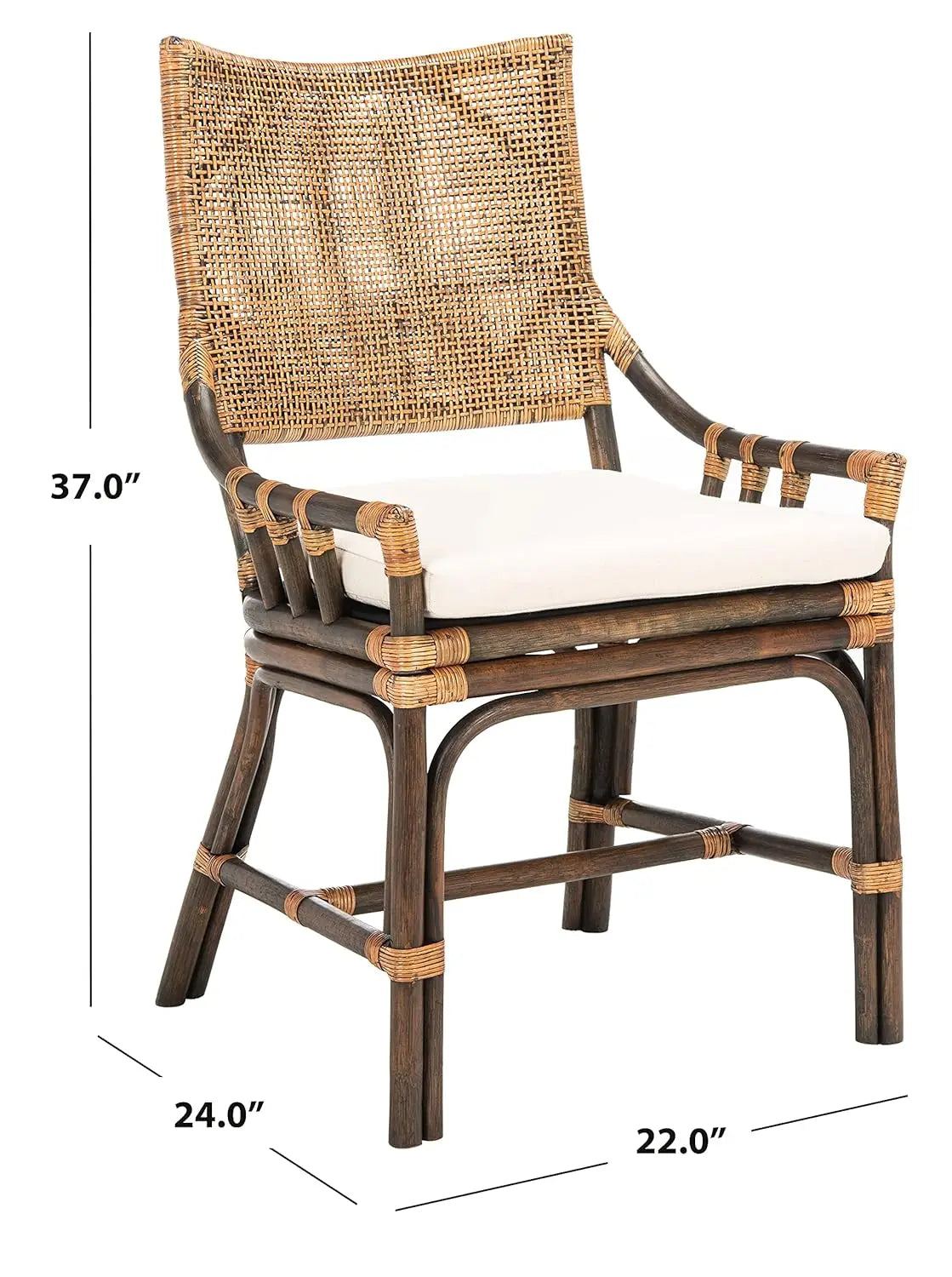 Natural Wash/White Cushion