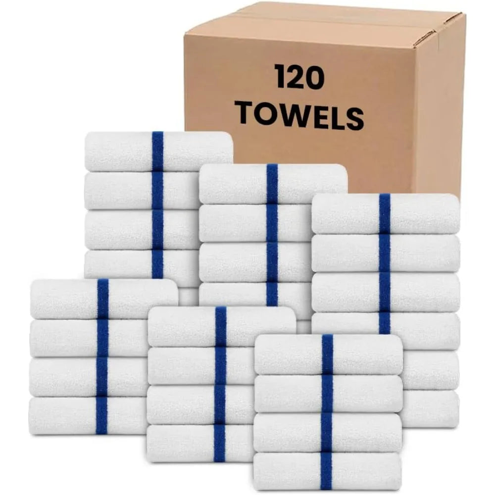 Centre Stripe 120 Bulk Towels (22x44)