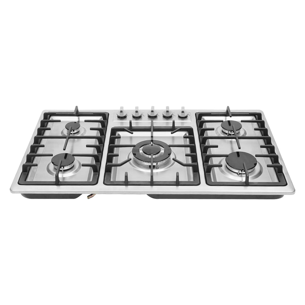 5 Burner Built-in Gas Cooktop Stainless