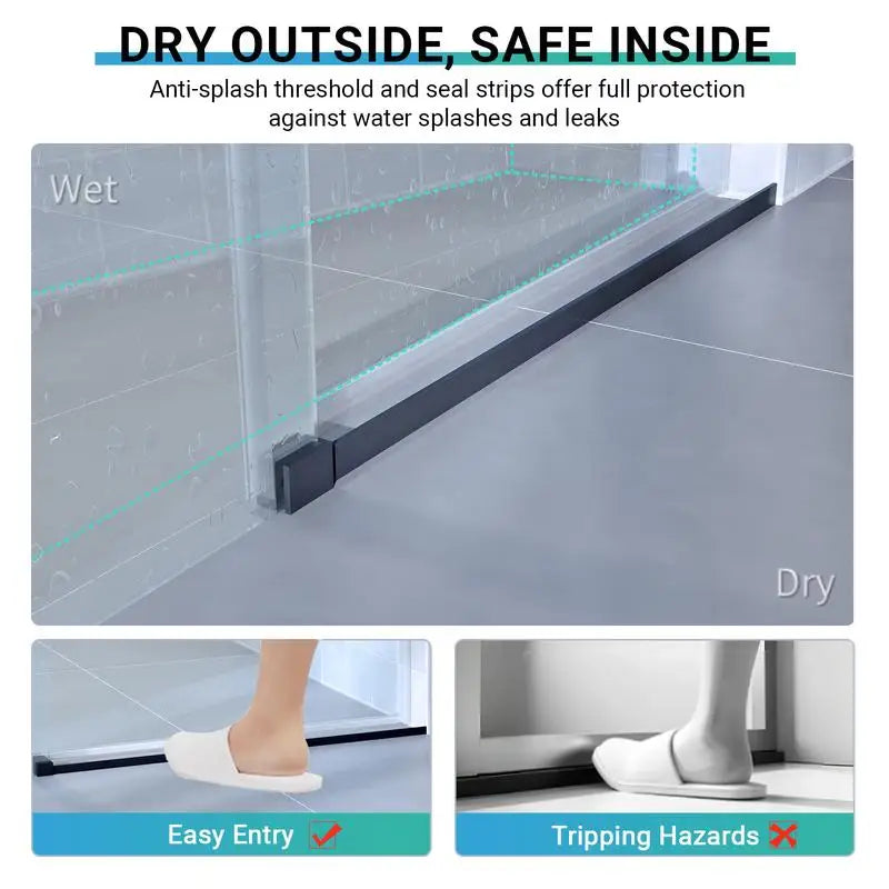 56"-60" W x 76" H Single Sliding Frameless