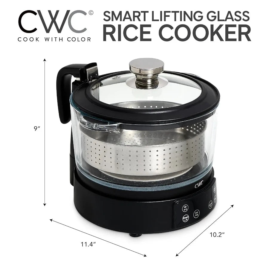 3L Glass Low Carb Rice Cooker - Makes 6 Cups