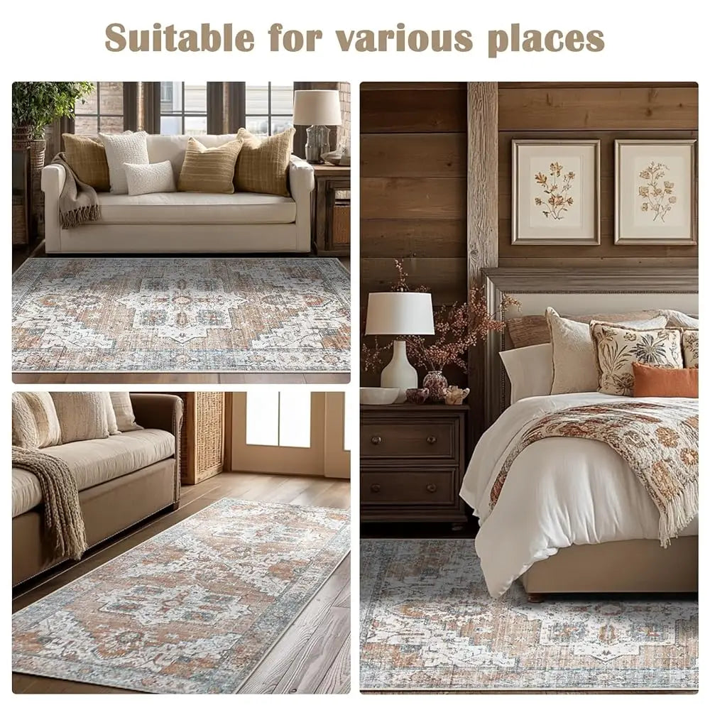 5X7 Area Rugs Bedroom Washable