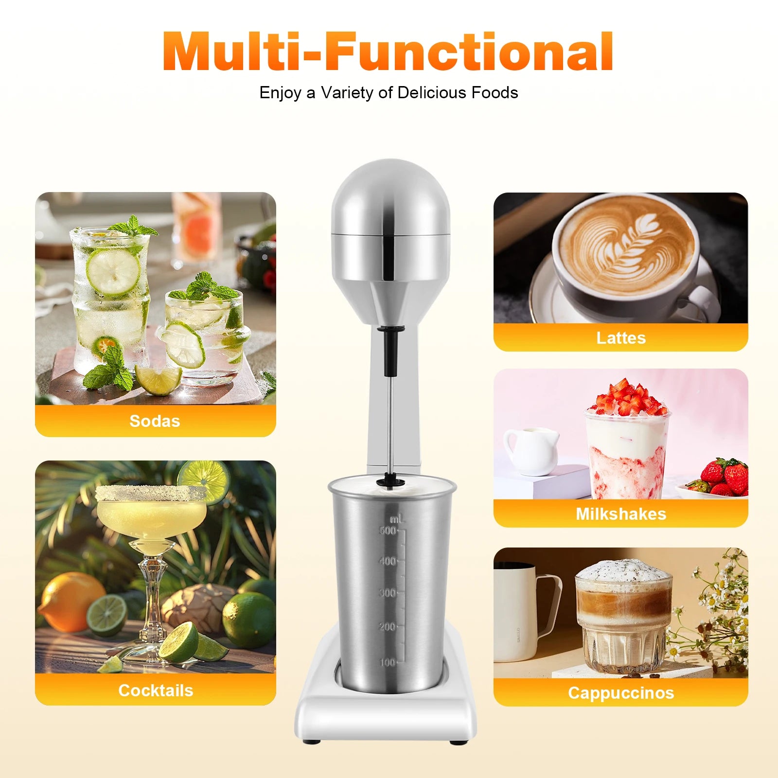 500ml Milkshake Maker for Smoothies/Protein Shakes