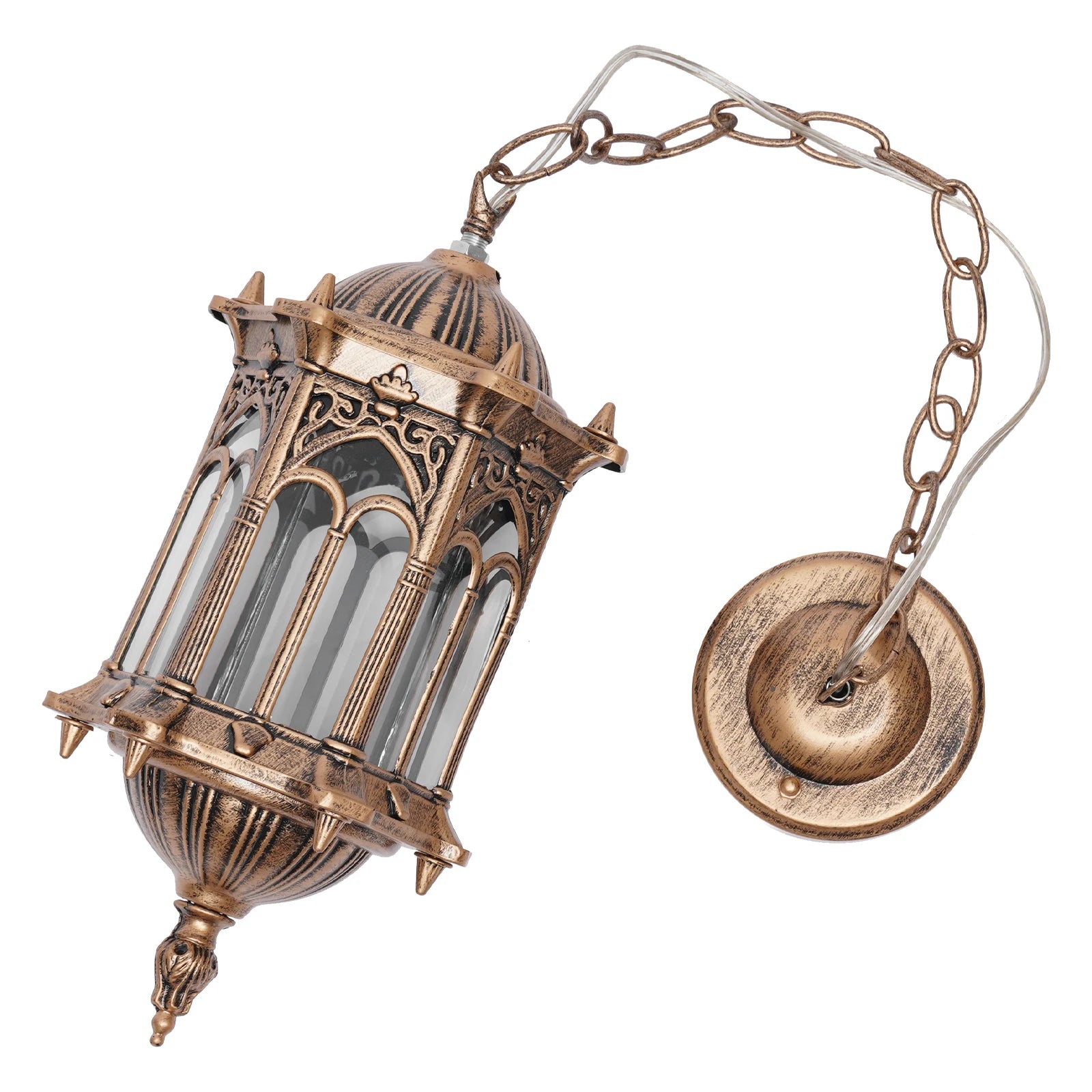 European Vintage Industrial Metal Pendant