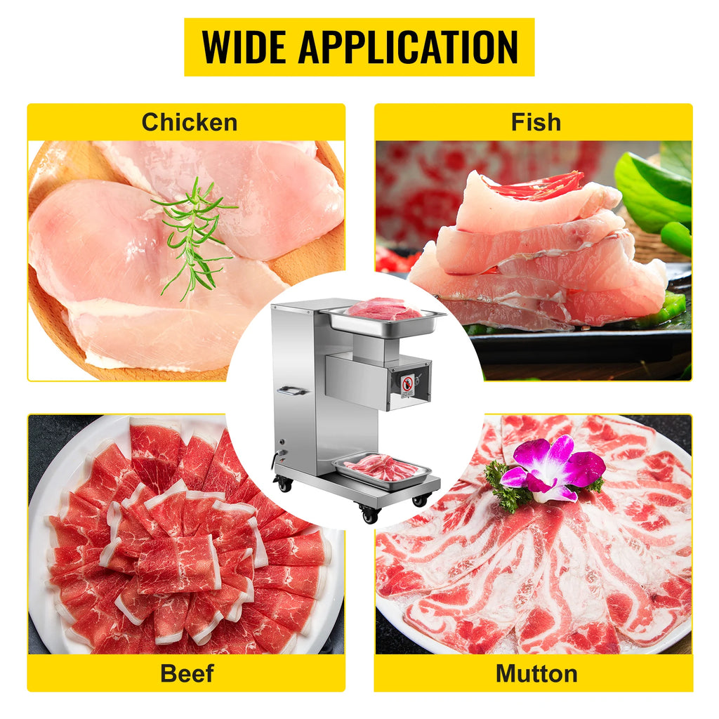 Commercial 500Kg/H Electric Meat Slicer 750W