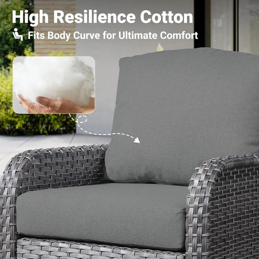 Whicker All-Weather Patio Set (2)