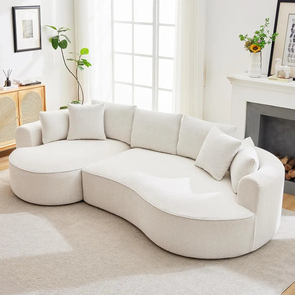 Oversized Boneless Curved Sectional