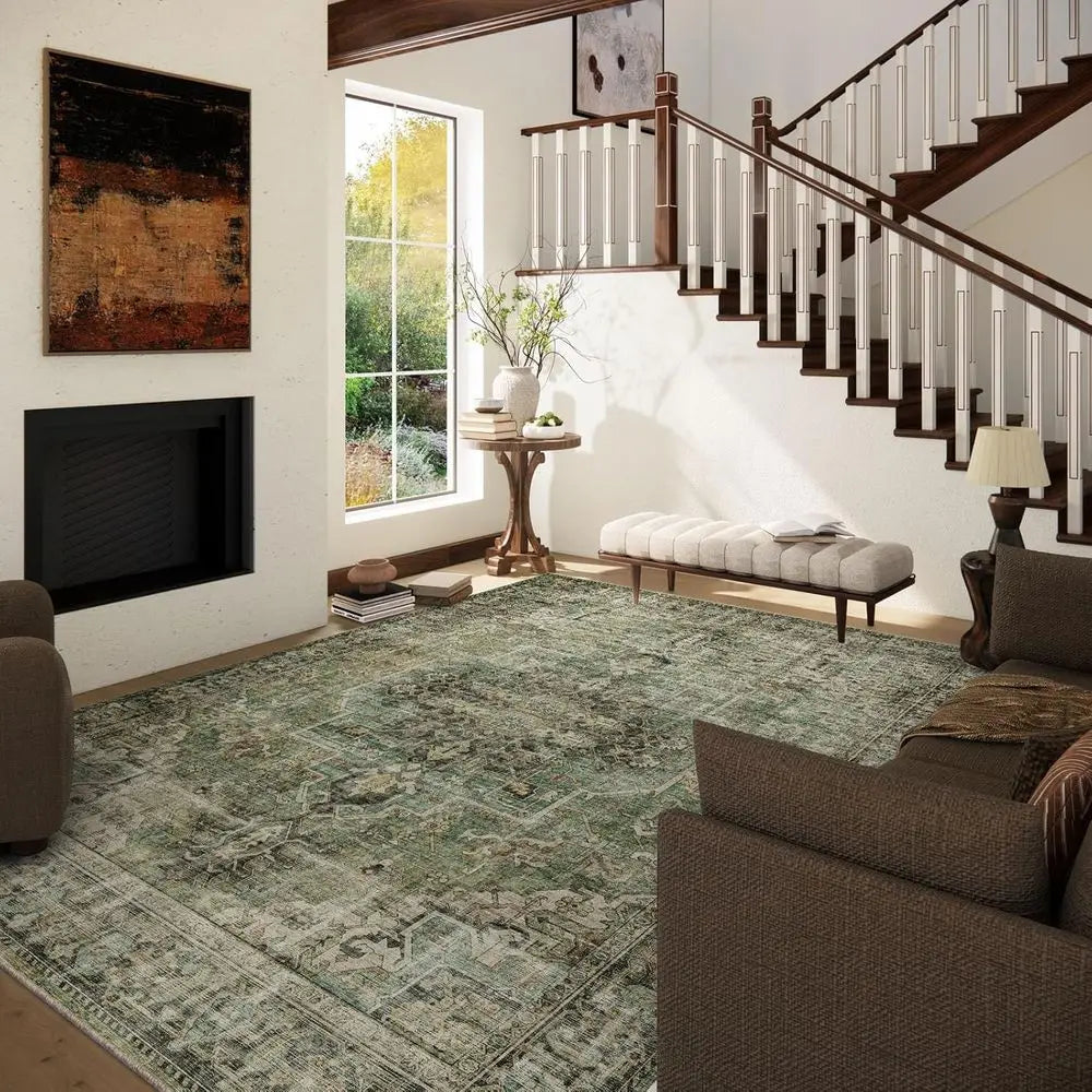 9x12 Washable Non-Slip Soft