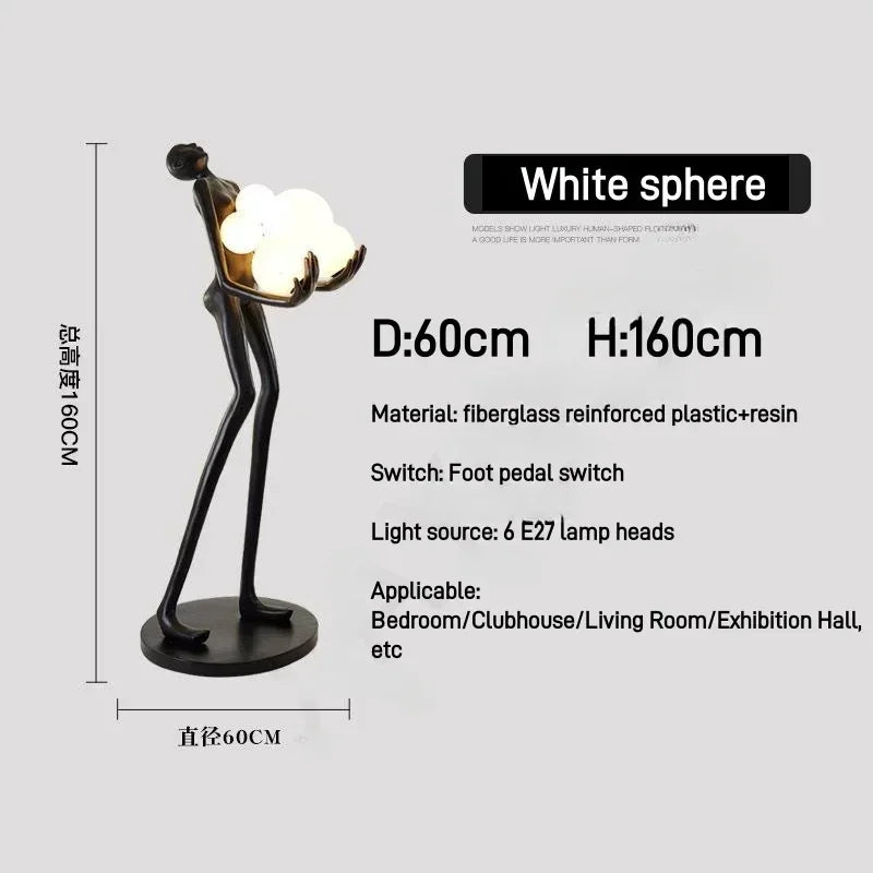 Nordic Humanoid Sculpture Lamp