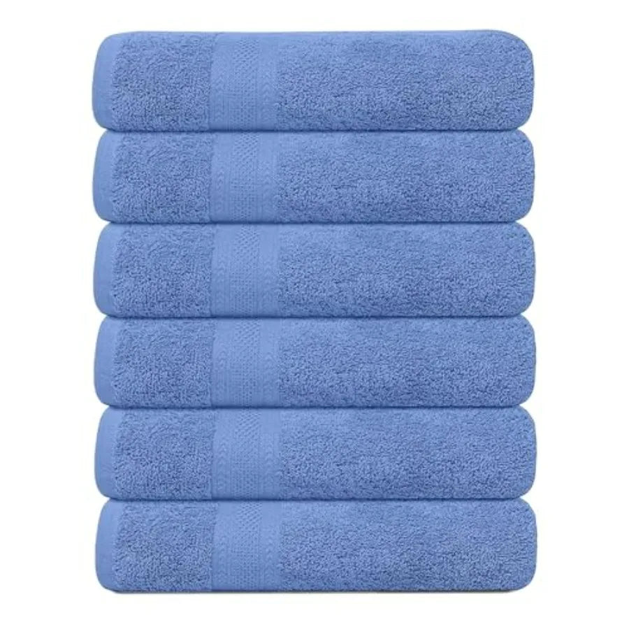 6 Pack Bath Towels Set 27 x 54