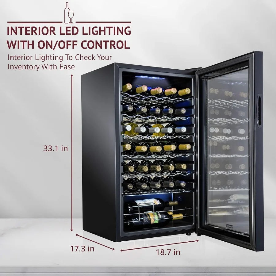 34 Bottle Compressor Wine Cooler Refrigerator