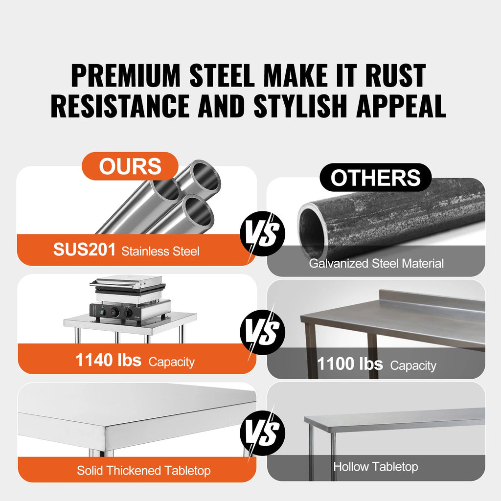 Stainless Food Prep Table Commercial