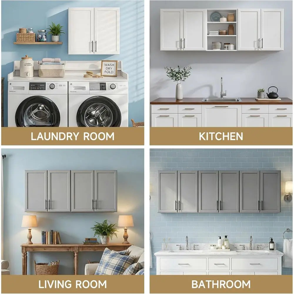 47" Wide Wall-Mount Cabinet W/Adjustable Shelves