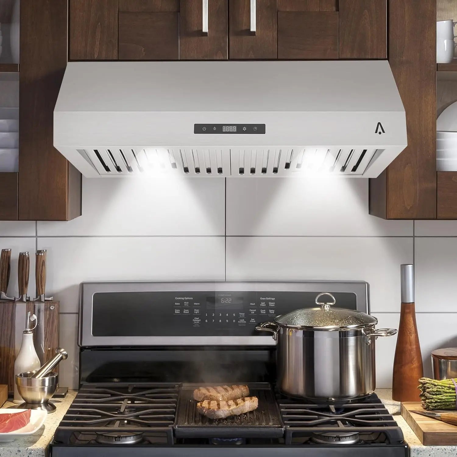 30" Range Hood Under Cabinet, Stainless 400 CFM