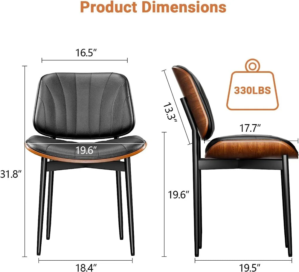 2 Dining Chairs Certified MCM