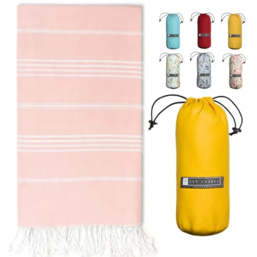 Turkish Beach Towel with Travel Bag 39 x 71